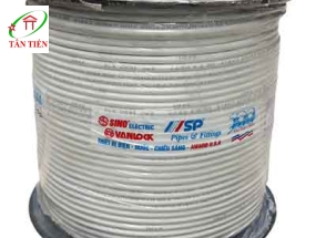 Dây điện thoại 8 ruột Vanlock (xám) TLD 1/0.4mm x 4P/GY