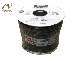 Dây điện thoại 8 ruột Vanlock (đen) TLD 1/0.5mm x 4P/DE
