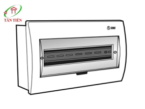 Tủ điện âm tường mặt nhựa 14-18 đường  SINO E4FC14/18L