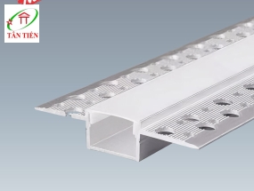Thanh nhôm led âm viền Anfaco, 1.5m A20-2T