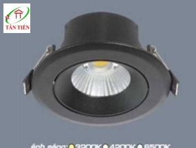 Đèn Led downlight âm trần 3 màu 12W Anfaco, AFC618D