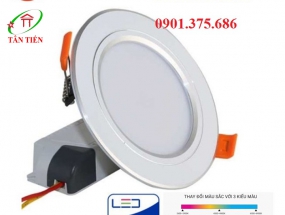 Đèn led âm trần 9w viền bạc Rạng Đông D AT10L 110/9W 