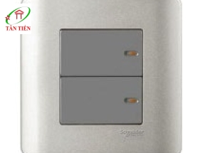 Bộ công tắc đôi 2 chiều  Schneider E8432_2_SA_G19 ZENcelo