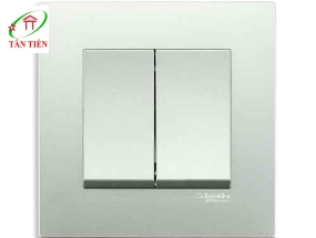 Bộ công tắc đôi 1 chiều Schneider KB32_1_AS_G19 Vivace