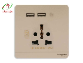 Bộ ổ cắm đa năng  Schneider E8342616USB_WG_G19 AvatarOn A
