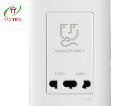 Bộ ổ cắm dao cạo râu Schneider E84T727V_WE ZENcelo