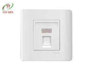 Bộ ổ cắm điện thoại đơn  Schneider E8431RJS4_G19 ZENcelo