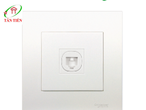 Bộ ổ cắm điện thoại đơn Schneider KB31TS_WE Vivace