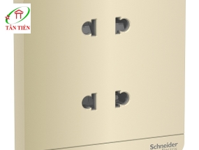 Bộ ổ cắm đôi 2 chấu  Schneider E83426U2_WG_G19 AvatarOn A 