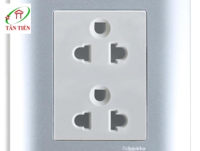 Bộ ổ cắm đôi 3 chấu USB đôi  Schneider E84426UES2_SA_G19 ZENcelo
