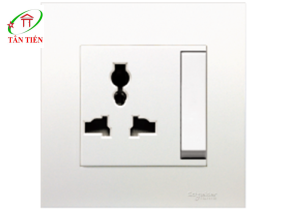 Bộ ổ cắm đơn đa năng   Schneider KB113LS_WE_G19 Vivace