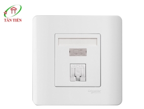 Bộ ổ cắm mạng cat6 đơn  Schneider E8431RJS_6_G19 ZENcelo