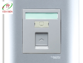 Bộ ổ cắm mạng cat5e đơn Schneider E8431RJS_5_SA_G19 ZENcelo