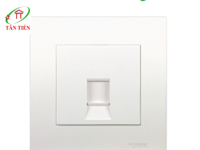 Bộ ổ cắm mạng cat6 đơn Schneider KB31RJ6_WE Vivace