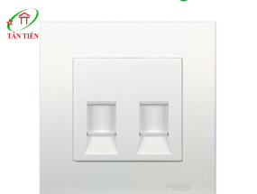 Bộ ổ cắm mạng cat6 đôi Schneider KB32RJ6 Vivace