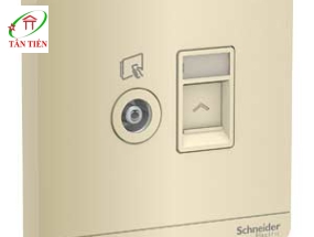 Bộ ổ cắm TV Schneider E8332TVRJS6_WG_G19 AvatarOn A