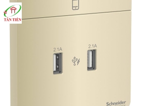 Bộ ổ sạc USB đôi  Schneider E8332USB_WG_G19 AvatarOn A