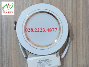 Đèn led âm trần 7w viền vàng Rạng Đông D AT10L 90/7w