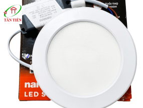 Đèn Led âm trần slim viền trắng trung tính 12W Nanoco NSD124W135