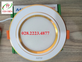 Đèn led âm trần 12w viền vàng  MPE DLV-12T 