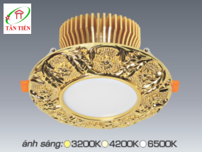Đèn led Downlight âm trần 15W Anfaco, AFC Đồng 005 
