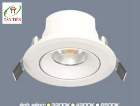 Đèn Led downlight âm trần 3 màu 12W Anfaco, AFC618T