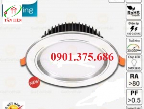 Đèn led âm trần 12w viền bạc  MPE DLB-12T