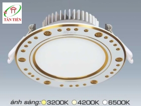 Đèn Led downlight âm trần 3 màu 9W Anfaco, AFC426