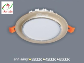 Đèn Led downlight âm trần 3 màu 7W Anfaco, AFC437