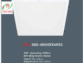 Đèn Led panel văn phòng Anfaco 48W AFC 669