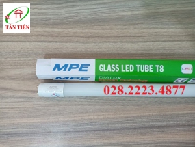Đèn led tube 0.6m thủy tinh MPE GT8-60T