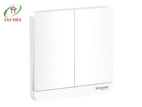 Bộ công tắc đôi 1 chiều Schneider E8332L1LED_WE_G19 AvatarOn A 