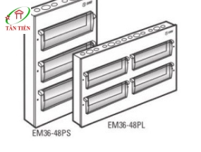 Tủ điện vỏ kim loại 36 đường lắp âm SINO EM36PL 