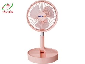 Quạt sạc màu hồng, Nanoco NFF1617P