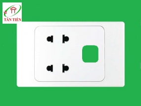 Ổ CẮM ĐÔI 2 CHẤU + 1 LỖ MPE A20US2XN
