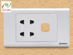 Ổ cắm đôi 2 chấu S18U2X