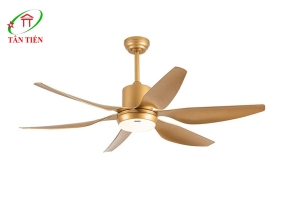 Quạt trần màu vàng đồng 6 cánh, 69W Nanoco NCF5462-GL