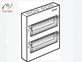 Tủ điện vỏ kim loại 26 đường lắp âm SINO EM26PL