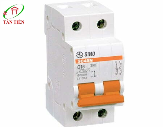 MCB 2P 63A 6KA SINO SC68N/C2063