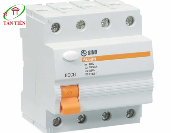 RCCB 4P 40A 6KA 100MA SINO SL68N/4040/100