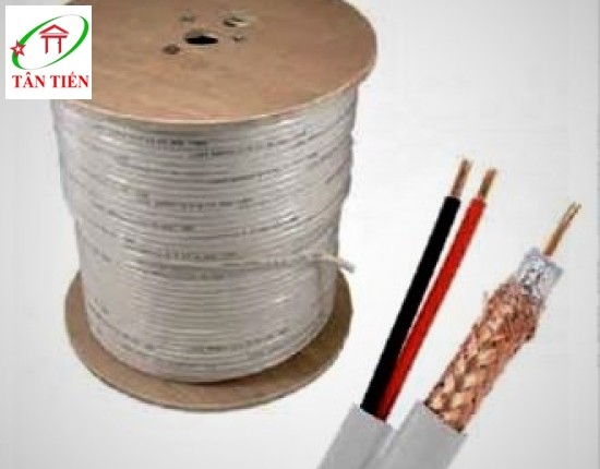 Dây Tivi SN trắng liền nguồn (lõi đồng) RG59/BC+2c x0.4SN/TR/ SN