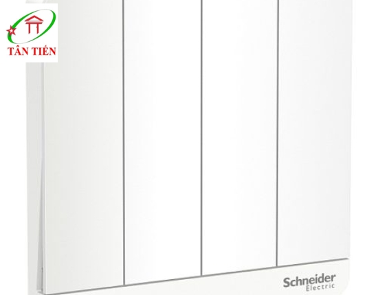 Bộ công tắc bốn 1 chiều Schneider E8334L1LED_WE_G19   AvatarOn A