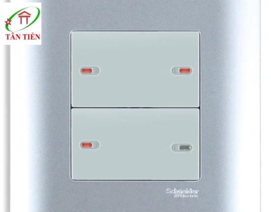 Bộ công tắc bốn 1 chiều  Schneider E8434_1_SA_G19 ZENcelo