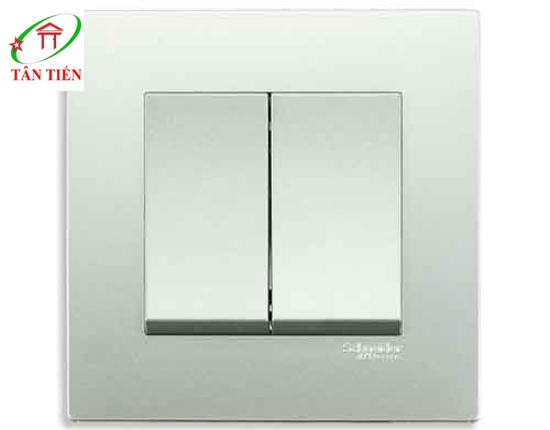 Bộ công tắc đôi 1 chiều Schneider KB32_1_AS_G19 Vivace