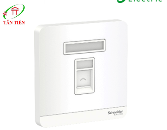 Bộ ổ cắm mạng cat5e đơn Schneider E8331RJS5_WE_G19 AvatarOn A