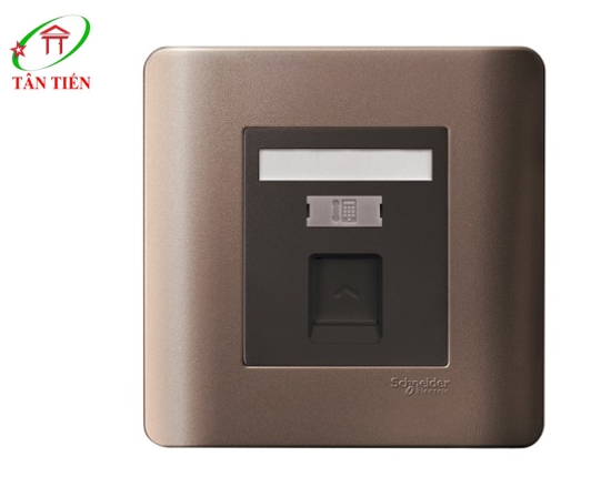 Bộ ổ cắm mạng cat5e đơn Schneider E8431RJS_5_SZ_G19 ZENcelo