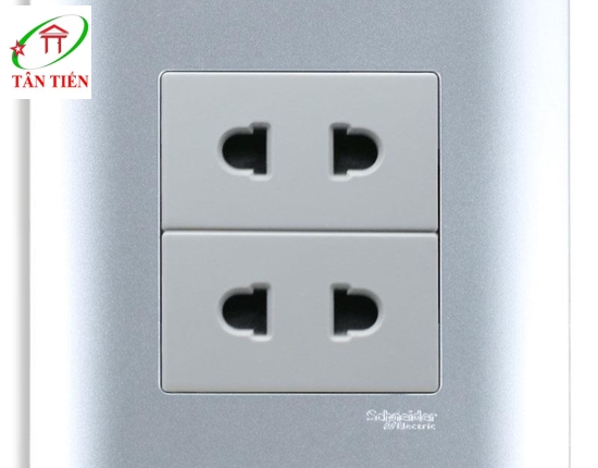 Bộ ổ cắm đôi 2 chấu USB đôi  Schneider E84426U2_SA_G19 ZENcelo