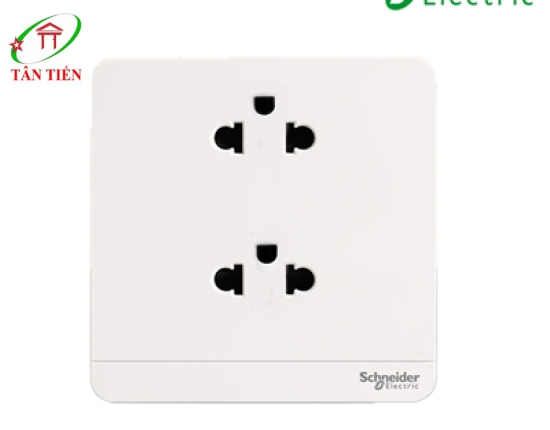 Bộ ổ cắm đôi 3 chấu  Schneider E83426UES2_WE_G19 AvatarOn A