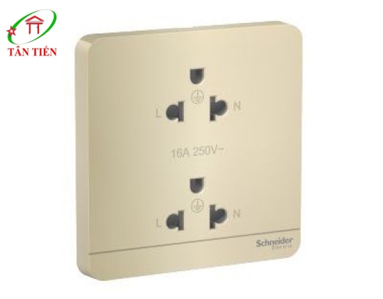 Bộ ổ cắm đôi 3 chấu  Schneider E83426UES2_WG_G19 AvatarOn A
