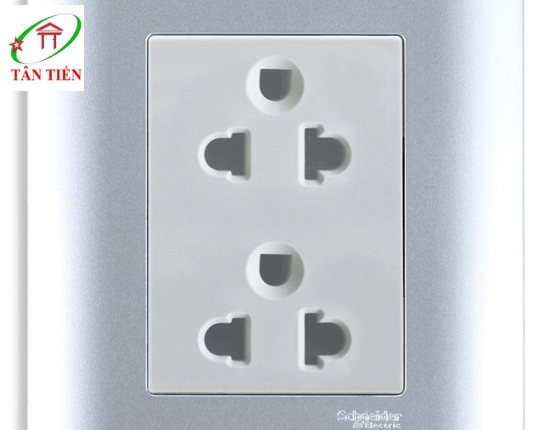 Bộ ổ cắm đôi 3 chấu USB đôi  Schneider E84426UES2_SA_G19 ZENcelo